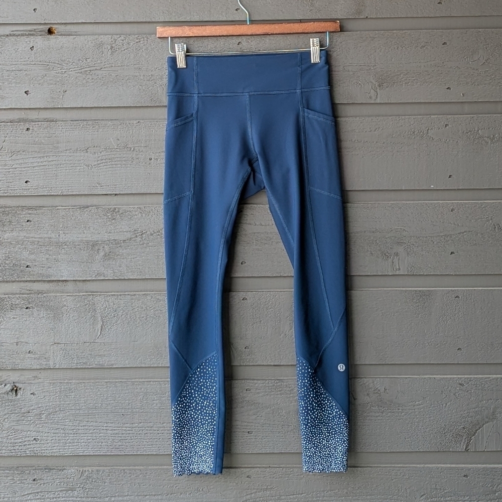 Lululemon Tight Stuff Tight II *25" Jaded Blue Size 4